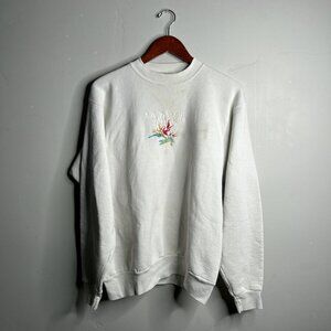 Vintage white stained sweatshirt size large